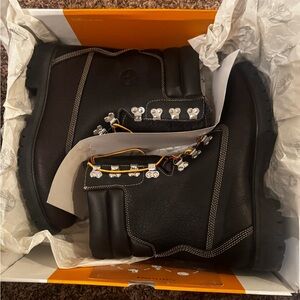 Timberland Black Leather Hiking Boots